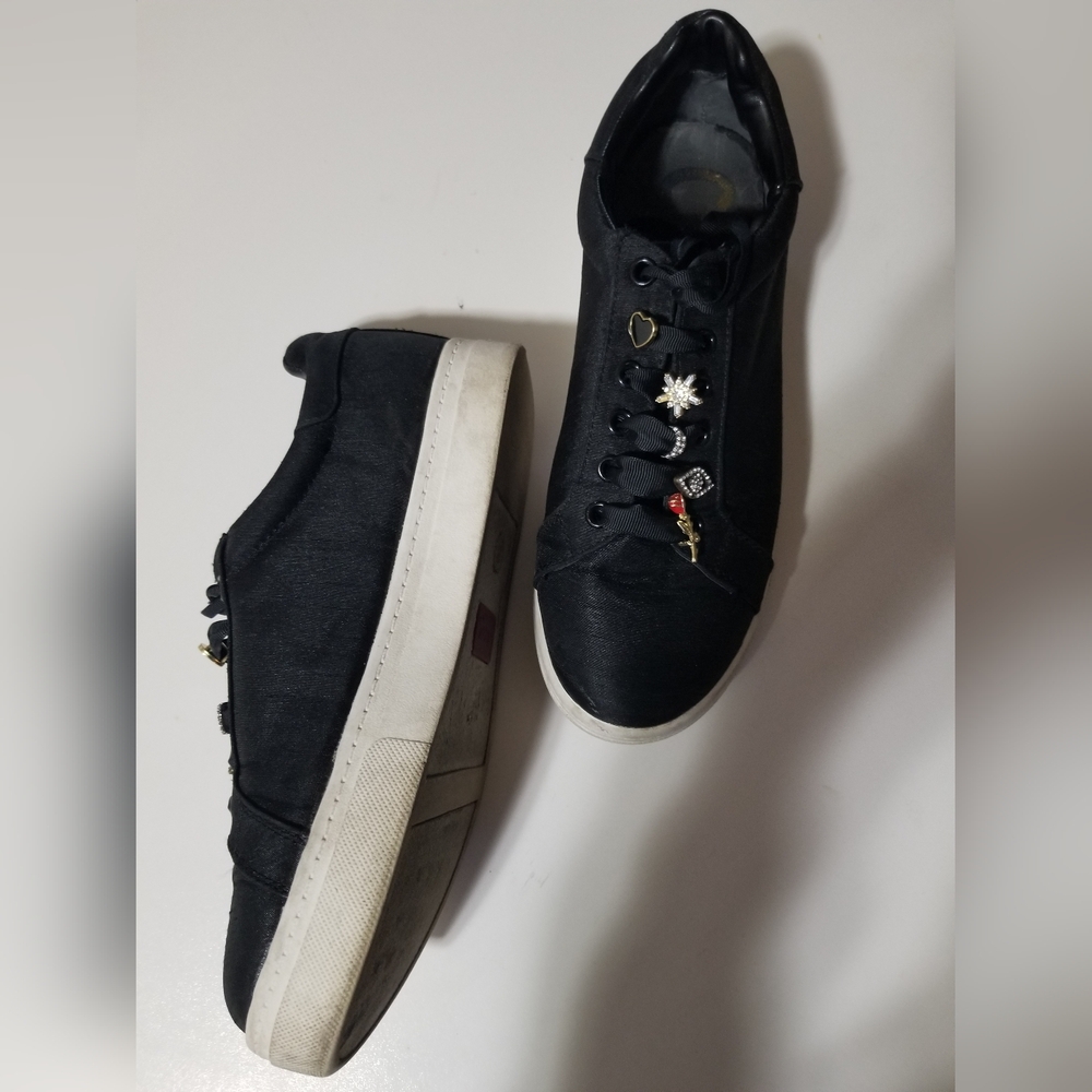 Circus by Sam Edelman Black Embellished Sneakers Size 8